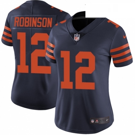 Womens Nike Chicago Bears 12 Allen Robinson Navy Blue Alternate Vapor Untouchable Elite Player NFL Jersey Womens Nike Chicago Bears 12 Allen Robinson Navy Blue Alternate Vapor Untouchable Elite Player NFL Jersey