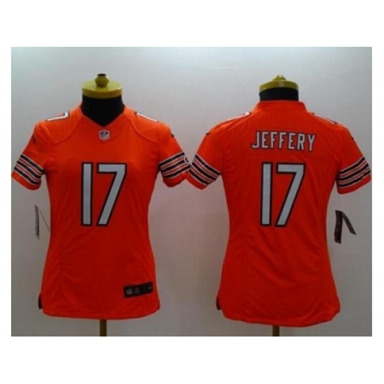 Women's Nike Chicago Bears #17 Alshon Jeffery Orange Alternate Stitched NFL Limited Jersey Women's Nike Chicago Bears #17 Alshon Jeffery Orange Alternate Stitched NFL Limited Jersey