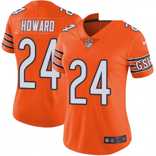 Womens Nike Chicago Bears 24 Jordan Howard Limited Orange Rush Vapor Untouchable NFL Jersey Womens Nike Chicago Bears 24 Jordan Howard Limited Orange Rush Vapor Untouchable NFL Jersey