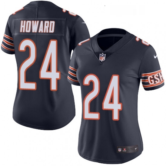 Womens Nike Chicago Bears 24 Jordan Howard Navy Blue Team Color Vapor Untouchable Limited Player NFL Jersey Womens Nike Chicago Bears 24 Jordan Howard Navy Blue Team Color Vapor Untouchable Limited Player NFL Jersey