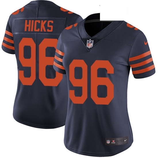 Womens Nike Chicago Bears 96 Akiem Hicks Elite Navy Blue Alternate NFL Jersey Womens Nike Chicago Bears 96 Akiem Hicks Elite Navy Blue Alternate NFL Jersey