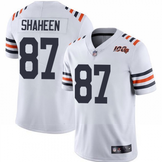 Bears 87 Adam Shaheen White Alternate Youth Stitched Football Vapor Untouchable Limited 100th Season Jersey Bears 87 Adam Shaheen White Alternate Youth Stitched Football Vapor Untouchable Limited 100th Season Jersey