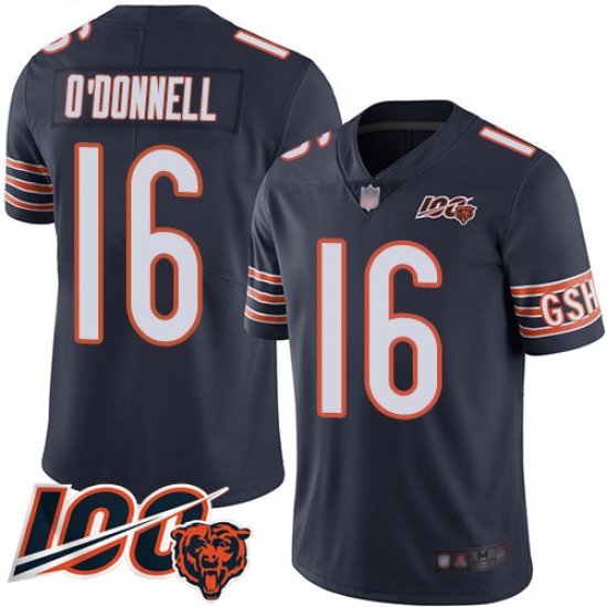 Youth Chicago Bears 16 Pat ODonnell Navy Blue Team Color 100th Season Limited Football Jersey Youth Chicago Bears 16 Pat ODonnell Navy Blue Team Color 100th Season Limited Football Jersey