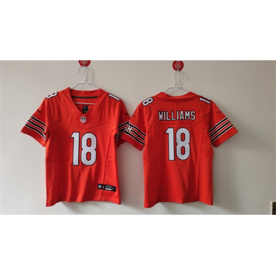 Youth Chicago Bears 18 Caleb Williams Orange 2024 Draft F U S E Vapor Stitched Football Jersey Youth Chicago Bears 18 Caleb Williams Orange 2024 Draft F U S E Vapor Stitched Football Jersey
