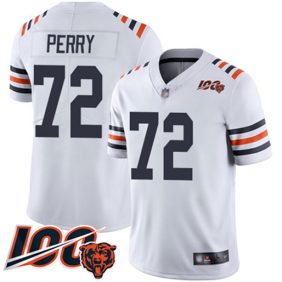 Youth Chicago Bears 72 William Perry White 100th Season Limited Football Jersey Youth Chicago Bears 72 William Perry White 100th Season Limited Football Jersey