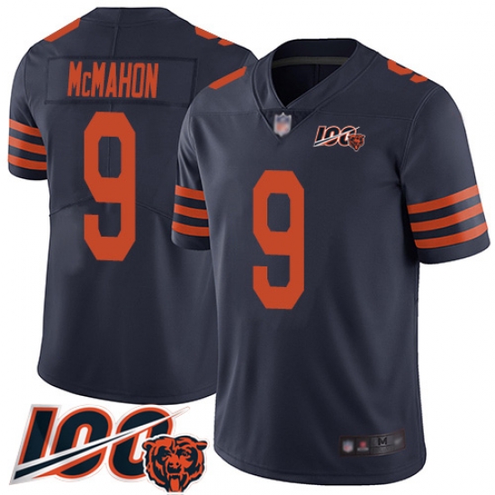 Youth Chicago Bears 9 Jim McMahon Limited Navy Blue Rush Vapor Untouchable 100th Season Football Jersey Youth Chicago Bears 9 Jim McMahon Limited Navy Blue Rush Vapor Untouchable 100th Season Football Jersey