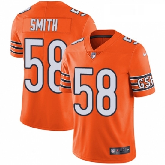 Youth Nike Chicago Bears 58 Roquan Smith Limited Orange Rush Vapor Untouchable NFL Jersey Youth Nike Chicago Bears 58 Roquan Smith Limited Orange Rush Vapor Untouchable NFL Jersey