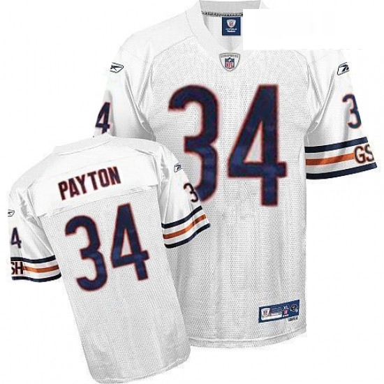 Youth Reebok Chicago Bears 34 Walter Payton White Authentic Throwback NFL Jersey Youth Reebok Chicago Bears 34 Walter Payton White Authentic Throwback NFL Jersey