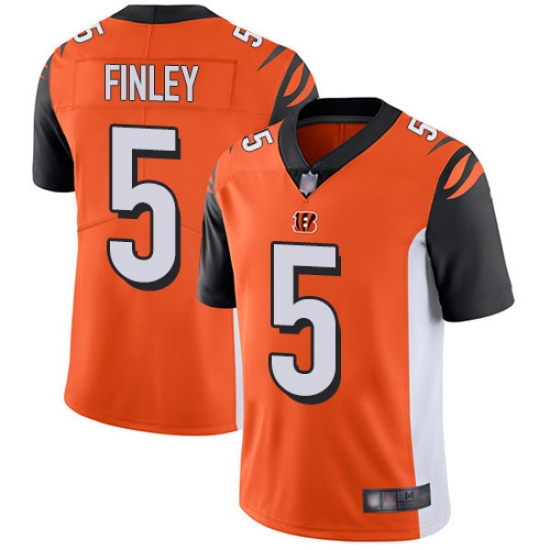 Bengals 5 Ryan Finley Orange Alternate Men Stitched Football Vapor Untouchable Limited Jersey Bengals 5 Ryan Finley Orange Alternate Men Stitched Football Vapor Untouchable Limited Jersey