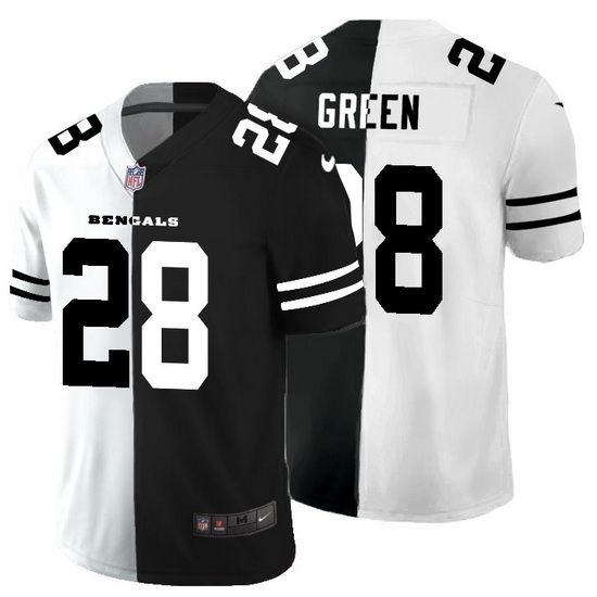 Cincinnati Bengals 28 Joe Mixon Men Black V White Peace Split Nike Vapor Untouchable Limited NFL Jersey Cincinnati Bengals 28 Joe Mixon Men Black V White Peace Split Nike Vapor Untouchable Limited NFL Jersey