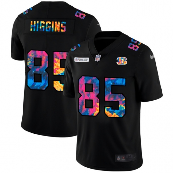 Cincinnati Bengals 85 Tee Higgins Men Nike Multi Color Black 2020 NFL Crucial Catch Vapor Untouchable Limited Jersey Cincinnati Bengals 85 Tee Higgins Men Nike Multi Color Black 2020 NFL Crucial Catch Vapor Untouchable Limited Jersey