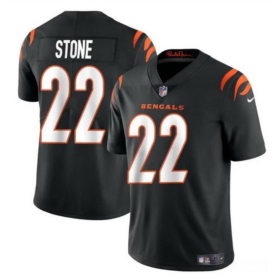 Men Cincinnati Bengals 22 Geno Stone BLack Vapor Untouchable Limited Stitched Jersey Men Cincinnati Bengals 22 Geno Stone BLack Vapor Untouchable Limited Stitched Jersey