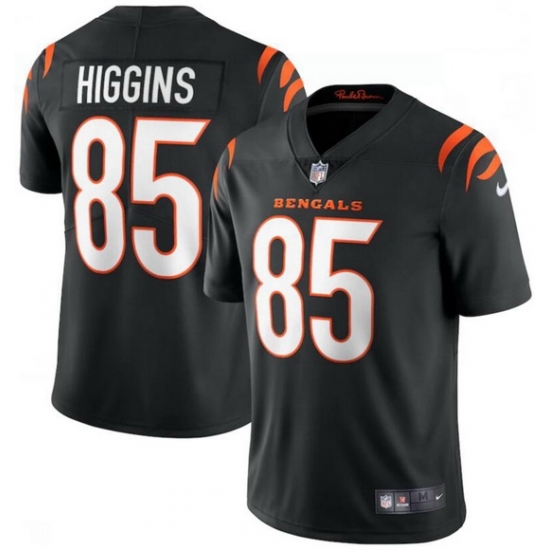 Men Nike Cincinnati Bengals 85 Tee Higgins Black Vapor Limited Jersey Men Nike Cincinnati Bengals 85 Tee Higgins Black Vapor Limited Jersey