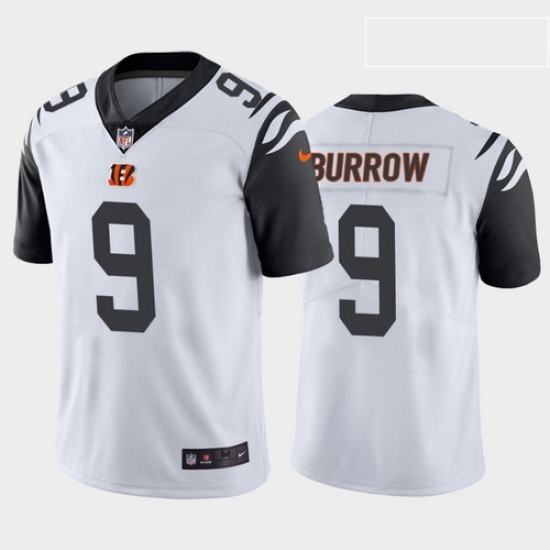 Men Nike Cincinnati Bengals 9 Joe Burrow White Rush Stitched Jersey 2020 NFL Draft Men Nike Cincinnati Bengals 9 Joe Burrow White Rush Stitched Jersey 2020 NFL Draft