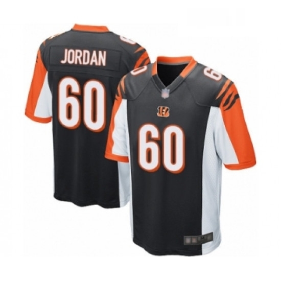 Mens Cincinnati Bengals 60 Michael Jordan Game Black Team Color Football Jersey Mens Cincinnati Bengals 60 Michael Jordan Game Black Team Color Football Jersey