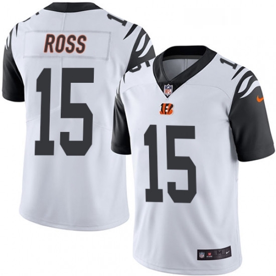 Mens Nike Cincinnati Bengals 15 John Ross Limited White Rush Vapor Untouchable NFL Jersey Mens Nike Cincinnati Bengals 15 John Ross Limited White Rush Vapor Untouchable NFL Jersey