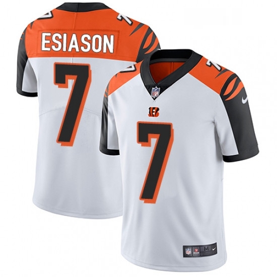 Mens Nike Cincinnati Bengals 7 Boomer Esiason Vapor Untouchable Limited White NFL Jersey Mens Nike Cincinnati Bengals 7 Boomer Esiason Vapor Untouchable Limited White NFL Jersey