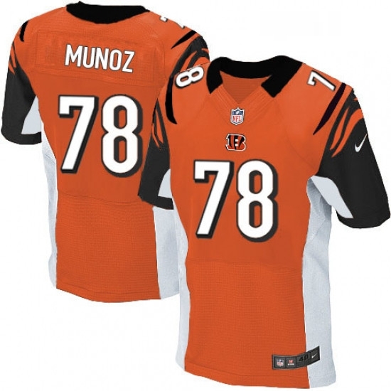 Mens Nike Cincinnati Bengals 78 Anthony Munoz Elite Orange Alternate NFL Jersey Mens Nike Cincinnati Bengals 78 Anthony Munoz Elite Orange Alternate NFL Jersey