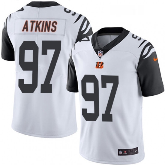 Mens Nike Cincinnati Bengals 97 Geno Atkins Limited White Rush Vapor Untouchable NFL Jersey Mens Nike Cincinnati Bengals 97 Geno Atkins Limited White Rush Vapor Untouchable NFL Jersey