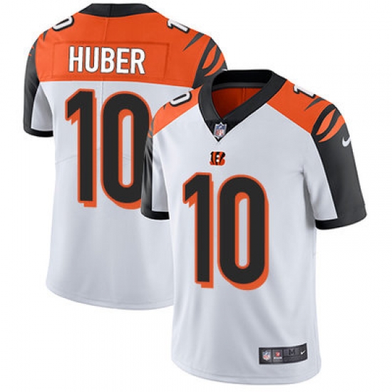 Nike Bengals #10 Kevin Huber White Mens Stitched NFL Vapor Untouchable Limited Jersey Nike Bengals #10 Kevin Huber White Mens Stitched NFL Vapor Untouchable Limited Jersey