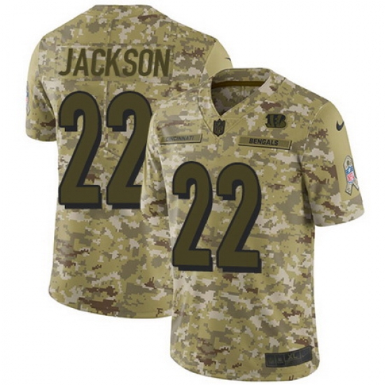 Nike Bengals #22 William Jackson Camo Mens Stitched NFL Limited 2018 Salute To Service Jersey Nike Bengals #22 William Jackson Camo Mens Stitched NFL Limited 2018 Salute To Service Jersey