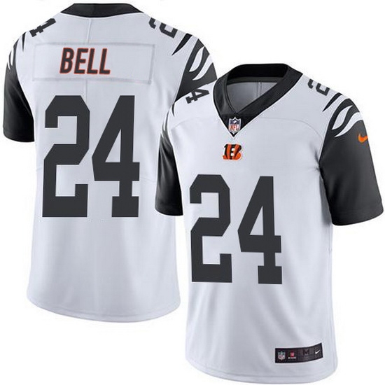 Nike Bengals 24 Vonn Bell White Men Stitched NFL Limited Rush Jersey Nike Bengals 24 Vonn Bell White Men Stitched NFL Limited Rush Jersey