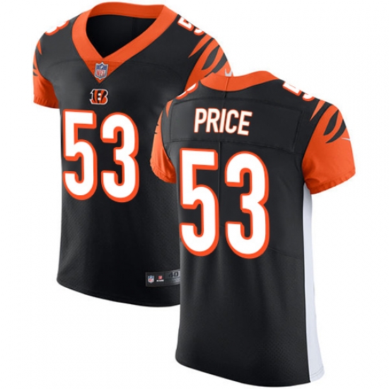 Nike Bengals #53 Billy Price Black Team Color Mens Stitched NFL Vapor Untouchable Elite Jersey Nike Bengals #53 Billy Price Black Team Color Mens Stitched NFL Vapor Untouchable Elite Jersey