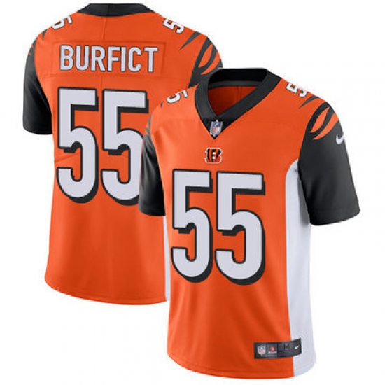 Nike Bengals #55 Vontaze Burfict Orange Alternate Mens Stitched NFL Vapor Untouchable Limited Jersey Nike Bengals #55 Vontaze Burfict Orange Alternate Mens Stitched NFL Vapor Untouchable Limited Jersey
