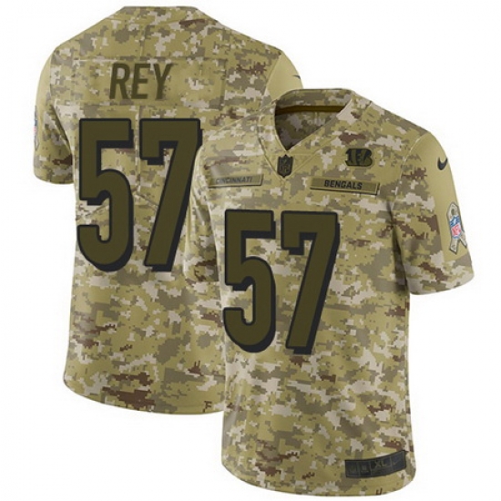 Nike Bengals #57 Vincent Rey Camo Mens Stitched NFL Limited 2018 Salute To Service Jersey Nike Bengals #57 Vincent Rey Camo Mens Stitched NFL Limited 2018 Salute To Service Jersey