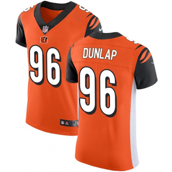 Nike Bengals #96 Carlos Dunlap Orange Alternate Mens Stitched NFL Vapor Untouchable Elite Jersey Nike Bengals #96 Carlos Dunlap Orange Alternate Mens Stitched NFL Vapor Untouchable Elite Jersey