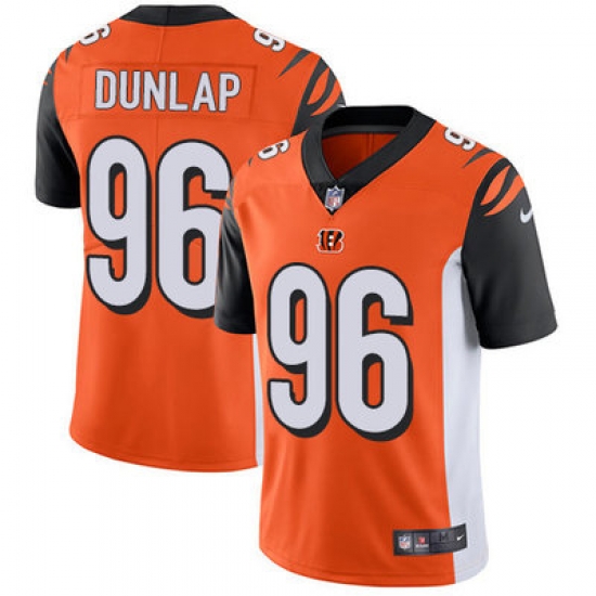 Nike Bengals #96 Carlos Dunlap Orange Alternate Mens Stitched NFL Vapor Untouchable Limited Jersey Nike Bengals #96 Carlos Dunlap Orange Alternate Mens Stitched NFL Vapor Untouchable Limited Jersey