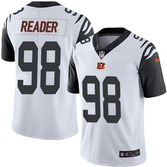 Nike Bengals 98 D J Reader White Men Stitched NFL Limited Rush Jersey Nike Bengals 98 D J Reader White Men Stitched NFL Limited Rush Jersey