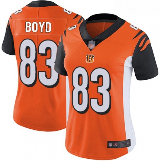 Bengals #83 Tyler Boyd Orange Alternate Women Stitched Football Vapor Untouchable Limited Jersey Bengals #83 Tyler Boyd Orange Alternate Women Stitched Football Vapor Untouchable Limited Jersey