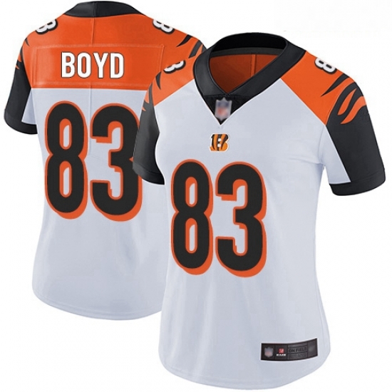 Bengals #83 Tyler Boyd White Women Stitched Football Vapor Untouchable Limited Jersey Bengals #83 Tyler Boyd White Women Stitched Football Vapor Untouchable Limited Jersey