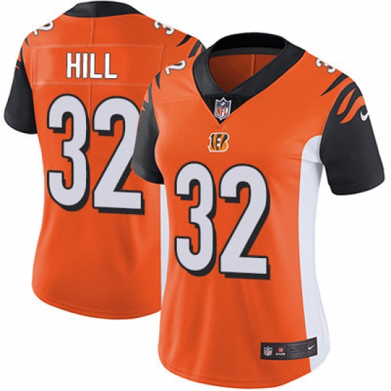 Nike Bengals #32 Jeremy Hill Orange Alternate Womens Stitched NFL Vapor Untouchable Limited Jersey Nike Bengals #32 Jeremy Hill Orange Alternate Womens Stitched NFL Vapor Untouchable Limited Jersey