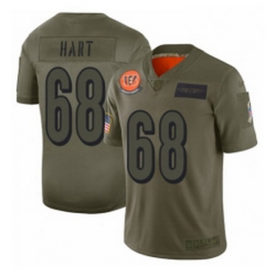 Womens Cincinnati Bengals 68 Bobby Hart Limited Camo 2019 Salute to Service Football Jersey Womens Cincinnati Bengals 68 Bobby Hart Limited Camo 2019 Salute to Service Football Jersey