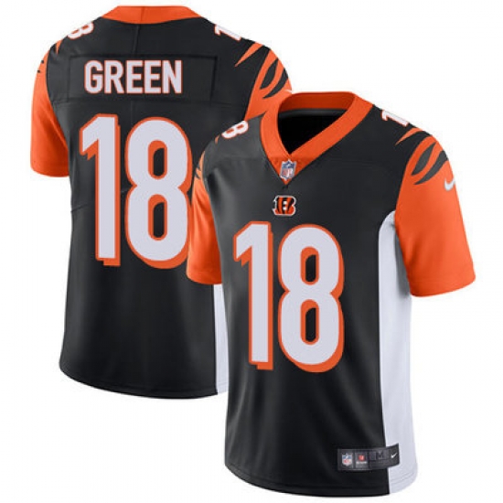 Nike Bengals #18 A J Green Black Team Color Youth Stitched NFL Vapor Untouchable Limited Jersey Nike Bengals #18 A J Green Black Team Color Youth Stitched NFL Vapor Untouchable Limited Jersey