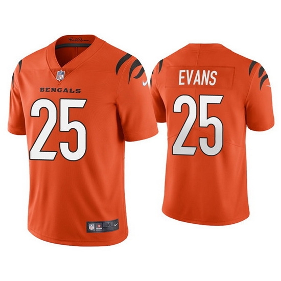 Youth Cincinnati Bengals 25 Chris Evans Orange Vapor Untouchable Limited Stitched Jersey Youth Cincinnati Bengals 25 Chris Evans Orange Vapor Untouchable Limited Stitched Jersey