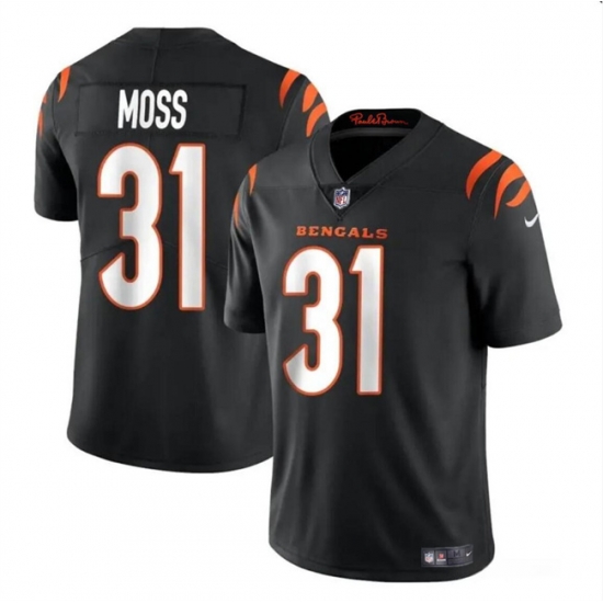 Youth Cincinnati Bengals 31 Zack Moss Black Vapor Untouchable Limited Stitched Jersey Youth Cincinnati Bengals 31 Zack Moss Black Vapor Untouchable Limited Stitched Jersey