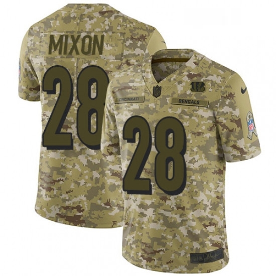 Youth Nike Cincinnati Bengals 28 Joe Mixon Limited Camo 2018 Salute to Service NFL Jersey Youth Nike Cincinnati Bengals 28 Joe Mixon Limited Camo 2018 Salute to Service NFL Jersey