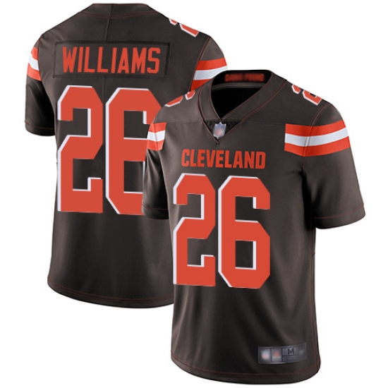 Browns 26 Greedy Williams Brown Team Color Men Stitched Football Vapor Untouchable Limited Jersey Browns 26 Greedy Williams Brown Team Color Men Stitched Football Vapor Untouchable Limited Jersey