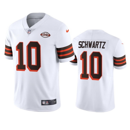 Cleveland Browns 10 Anthony Schwartz Nike 1946 Collection Alternate Vapor Limited NFL Jersey White Cleveland Browns 10 Anthony Schwartz Nike 1946 Collection Alternate Vapor Limited NFL Jersey White