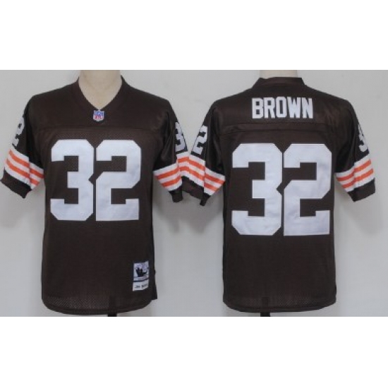 Cleveland Browns #32 Jim Brown Brown throwback jersey Cleveland Browns #32 Jim Brown Brown throwback jersey