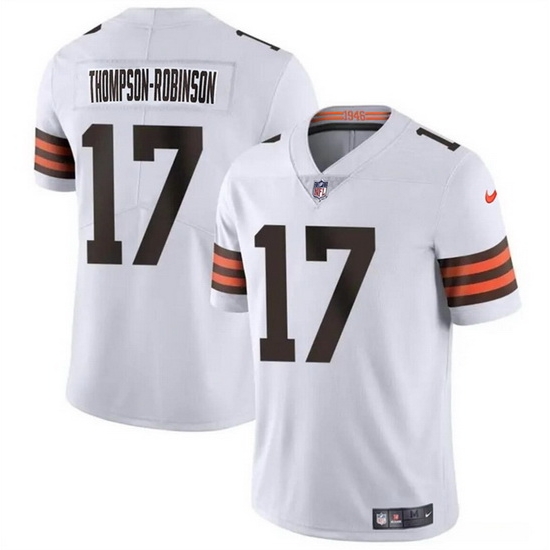 Men Cleveland Browns 17 Dorian Thompson Robinson White Vapor Untouchable Limited Stitched Jersey Men Cleveland Browns 17 Dorian Thompson Robinson White Vapor Untouchable Limited Stitched Jersey