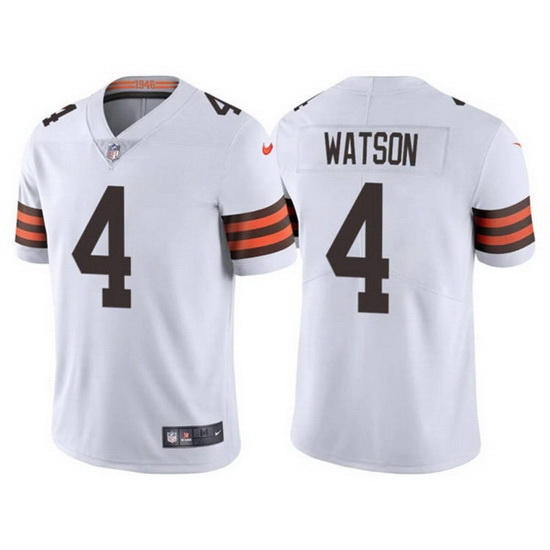 Men Cleveland Browns 4 Deshaun Watson White Vapor Untouchable Limited Stitched jersey Men Cleveland Browns 4 Deshaun Watson White Vapor Untouchable Limited Stitched jersey