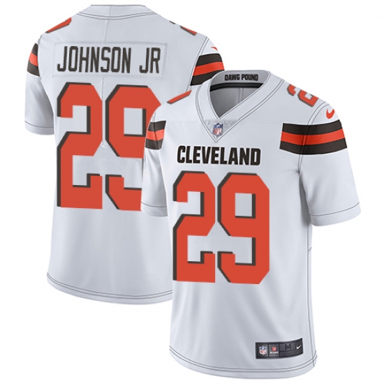Men Nike Browns #29 Duke Johnson Jr White Stitched NFL Vapor Untouchable Limited Jersey Men Nike Browns #29 Duke Johnson Jr White Stitched NFL Vapor Untouchable Limited Jersey