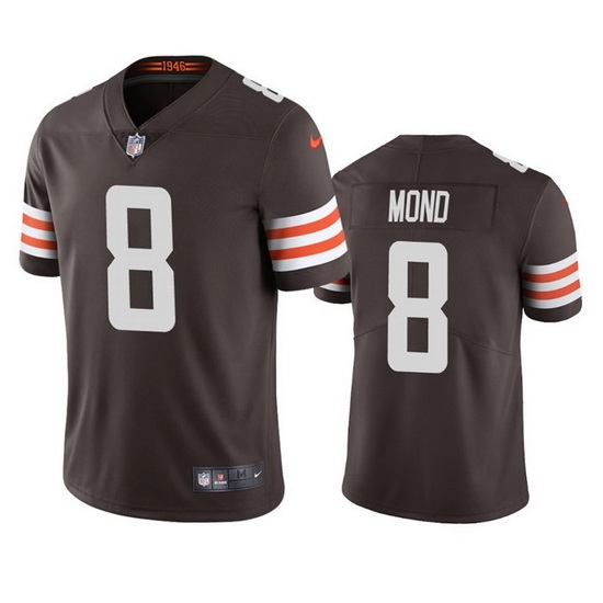 Men's Cleveland Browns #8 Kellen Mond Brown Vapor Untouchable Limited Stitched Jersey Men's Cleveland Browns #8 Kellen Mond Brown Vapor Untouchable Limited Stitched Jersey