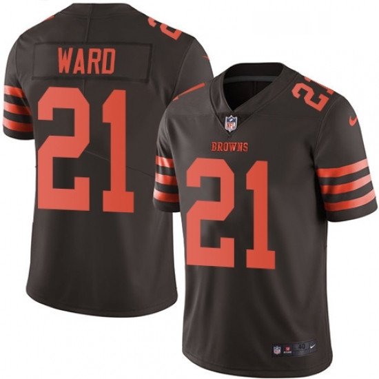 Mens Nike Cleveland Browns 21 Denzel Ward Elite Brown Rush Vapor Untouchable NFL Jersey Mens Nike Cleveland Browns 21 Denzel Ward Elite Brown Rush Vapor Untouchable NFL Jersey