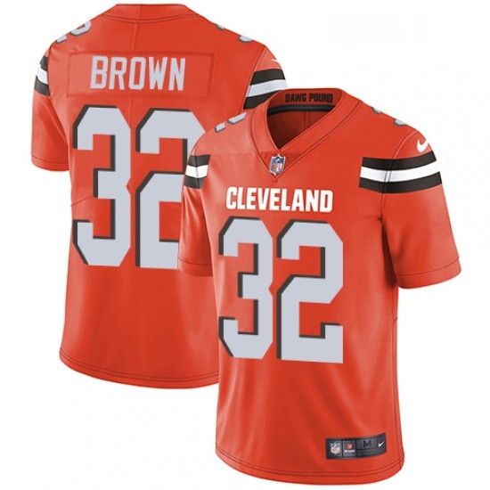 Mens Nike Cleveland Browns 32 Jim Brown Orange Alternate Vapor Untouchable Limited Player NFL Jersey Mens Nike Cleveland Browns 32 Jim Brown Orange Alternate Vapor Untouchable Limited Player NFL Jersey