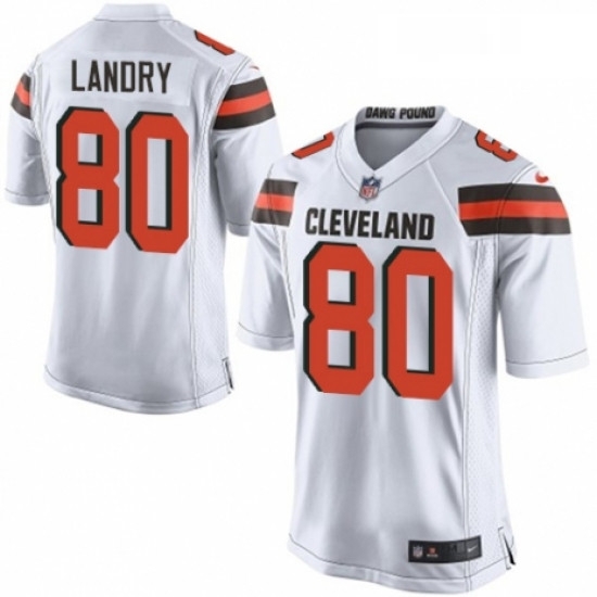 Mens Nike Cleveland Browns 80 Jarvis Landry Game White NFL Jersey Mens Nike Cleveland Browns 80 Jarvis Landry Game White NFL Jersey
